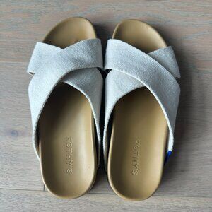 Rothy’s The Weekend Slide in Oat sz 8